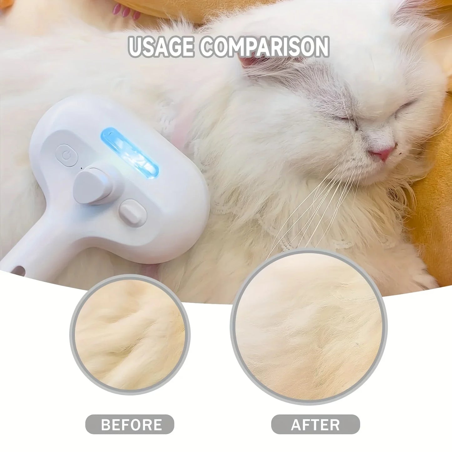 Pet Deshedding & Grooming Brush