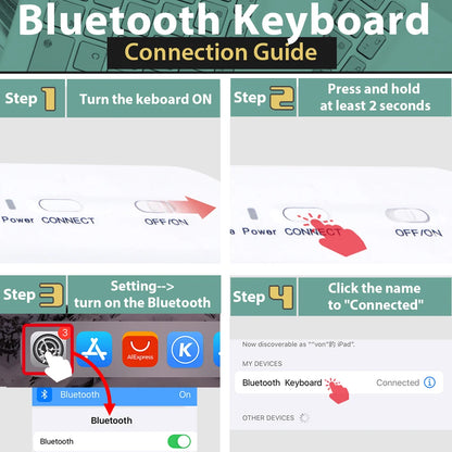 Mini Bluetooth Keyboard & Mouse – Portable & Compact