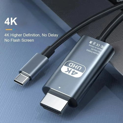 USB-C to HDMI 4K Cable – Fast 2m Connection