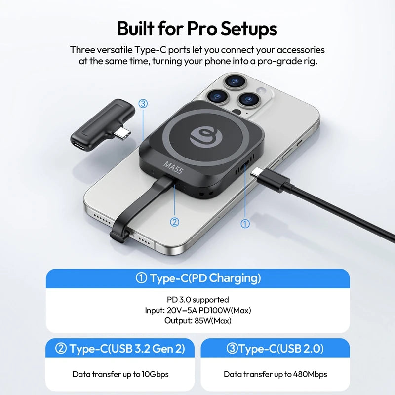 Ulanzi MA55 Magnetic SSD – 4K ProRes & 10Gbps