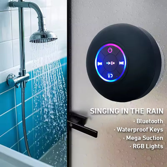 Portable Bluetooth Speaker LED Waterproof IPX4