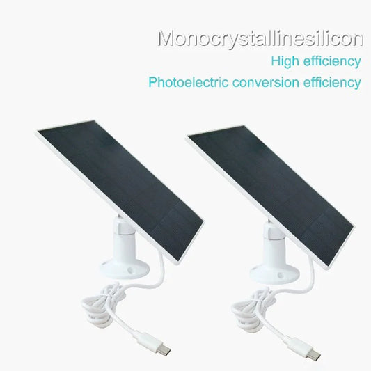 10W USB-C Solar Panel – 24/7 Power for Security Cameras
